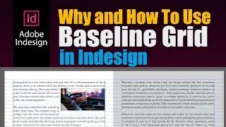 Baseline grid in indesign | How to use baseline grid with paragraph | Indesign Tutorial | 