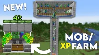 Minecraft EASIEST MOB XP FARM Tutorial! 1.19 (Improved Version)