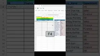 Excel Trick :FILTER() Employees FAST!! #excel