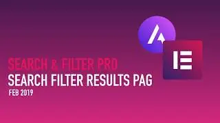 Search & filter Pro with Elementor