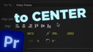 Snap to Center in Premiere Pro (One Click)