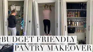 SMALL PANTRY MAKEOVER ON A BUDGET (tiktok)