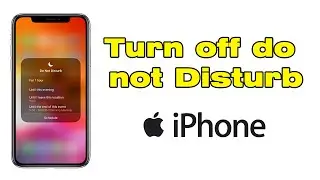 How to Turn off do not Disturb on iPhone During Bedtime