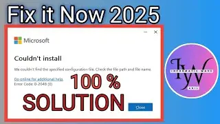 Fix Error Code 0-2048 (0) | Couldn't Install -  Microsoft Office Installation. step by step guide .