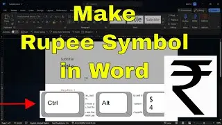 How to Add a RUPEE SYMBOL in Microsoft Word (2 Easy Ways!)