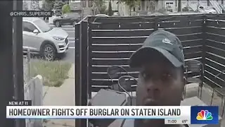 NYC homeowner sees BURGLAR on doorbell cam, RACES home to catch him in act | NBC New York