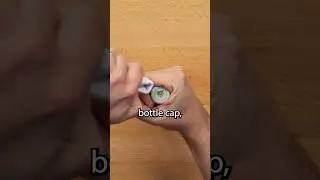 Open a bottle with a piece of paper