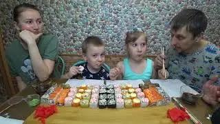 МУКБАНГ СЕМЕЙНЫЕ РОЛЛЫ | MUKBANG FAMILY ROLLS #mukbang #мукбанг