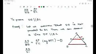 Converse of Basic Proportionality Theorem