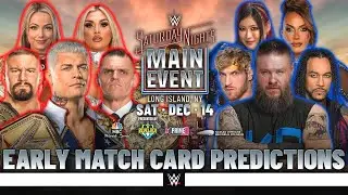 WWE Saturday Night's Main Event 2024 - Early Card