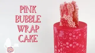 Pink Bubble Wrap Cake