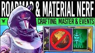 Destiny 2: SEASON ROADMAP & CRAFTING CHANGES! Materials REMOVED, Master Raid, New Patch, Season 17