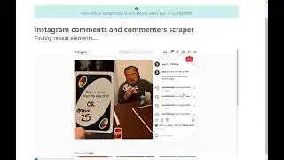 Instagram comment and commenters scraper