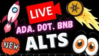 *LIVE CRYPTO TRADING*  BIG CARDANO BREAK!! DOT | BNB | ADA | Polkadot DOT BTC