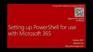 Setting up PowerShell for use with Microsoft 365