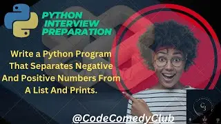 2. Write a Python program that separates negative and positive numbers from a list and Prints.