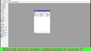 Mikrotik Station bridge Configuration wireless station & an access point bridge using