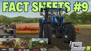 🔥🔥🔥  FACT SHEETS nr 9 dla FARMING SIMULATOR 25 ,