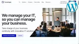 Tecnologia IT Services Website ★ WordPress Themes & Templates ★