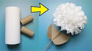 Giant Paper Hydrangea Tutorial plus Bonus 🌼 White Paper Flower Craft Ideas 🌸 Handmade Home Decor DIY