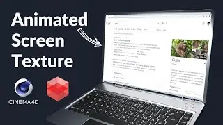 Cinema4D Tutorial: Animated Screen Texture