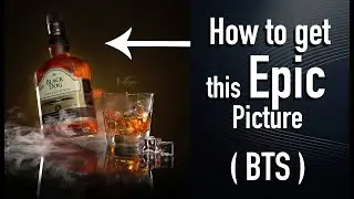 How to shoot a EPIC whiskey bottle with speed light ll  BTS  ll  PixelGuru