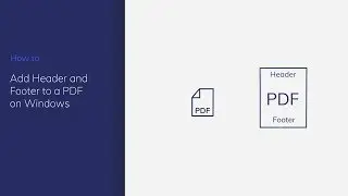 Add Header and Footer to a PDF on Windows with PDFelement