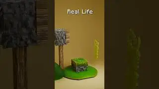 Minecraft vs Real Life 3D Simulations 🔥🔥🔥