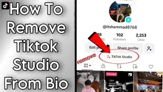 How To Remove Tiktok Studio From Bio!