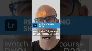Retouch skin in Adobe Lightroom #shorts