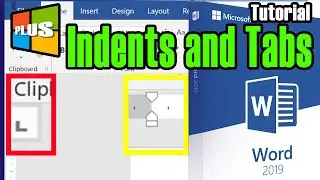 Microsoft Word 2019 Tutorial || Indents and Tabs