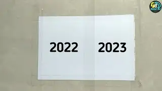 Easy happy new year 2023 drawing with watercolor / happy new year drawing for beginners/Step by Step
