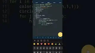 Python turtle graphic design 🤪 | python coding status 😍😜 #shorts   #programming  #turtle #python