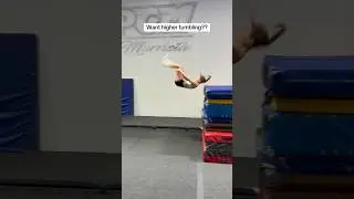 How to tumble SUPER HIGH! 😱 #tumbling #cheer #tutorial #gymnastics #flips