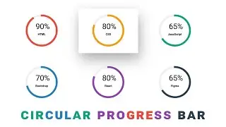 How To Create Circular Progress Bar Using CSS & JavaScript | 