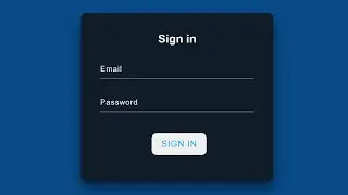 Sign in Form using HTML and CSS | Sign in Form.