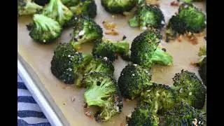 Oven Roasted Broccoli with Garlic and Red Pepper Flakes