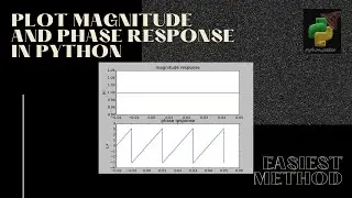 How to find magnitude and phase response using matplotlib in python? 