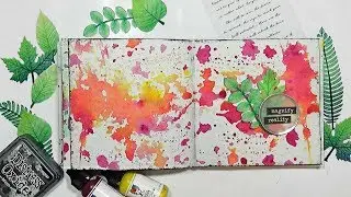 Easiest Awesome Background for Art Journals!