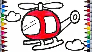 Coloring Helicopter 🖍️ Coloring Pages For Kids