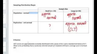 8.2: Sampling Distribution for Sample Mean