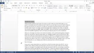 How to Make a Solid Line in a Microsoft Word Document : MS Word: Beyond the Basics