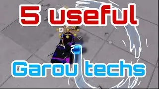 💧5 Useful Garou techs | Roblox The Strongest Battlegrounds
