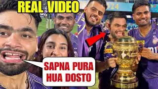 Rinku Singhs crazy celebration with IPL Trophy after KKR won the Final against SRH | KKRvsSRH