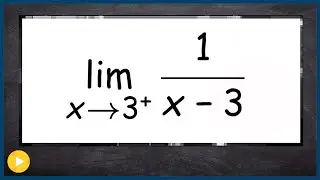 How to evaluate the right hand limit at an asymptote