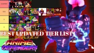 The BEST Updated Tier List In Anime Defenders UPDATE 1