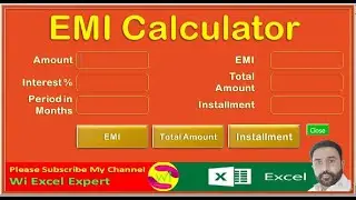 How to Create EMI Calculator in Excel VBA