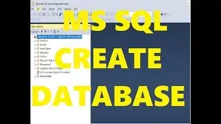 Web API 1; Create Database in MS SQL required for our App