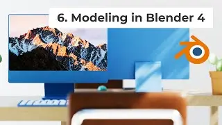 Lesson 6.  Modeling in Blender 4 For TOTAL Beginners. Table  Chair  Computer  Keyboard and more .