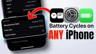 Battery Cycle Count info on ANY iPhone!